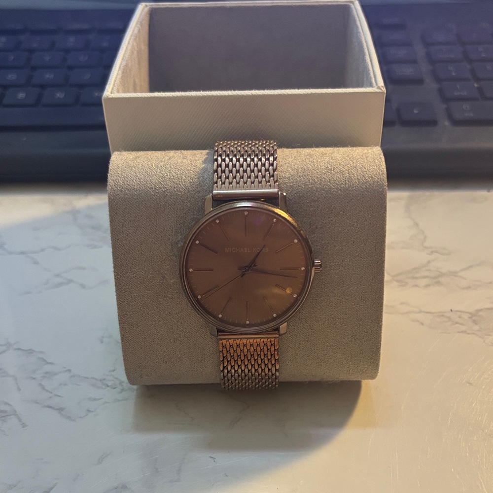 Michael Kors Rose Gold Mesh Women's Watch